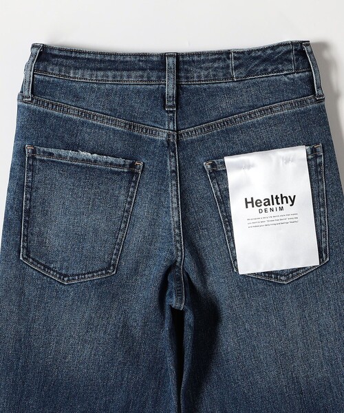 Healthy denim（ヘルシーデニム）の「Healthy DENIM:〈洗濯機可能〉Tallow ハイライズ ストレート デニム パンツ 25AW（デニムパンツ・レディース・ブルー・X-SMALL/SMALL/MEDIUM/LARGE）」の6枚目の写真