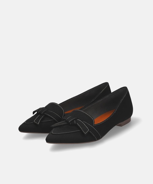 MAMIAN(マミアン)の「ポインテッドトゥ ステッチリボンデザイン フラットパンプス(パンプス・レディース・チャコールグレー/ブラック・23.5cm/24.5cm/24.0cm/23.0cm/22.5cm/25.0cm)」の17枚目の写真