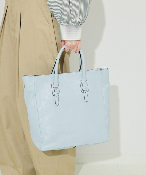 イエナ取扱 マルコビアンキーニMARCO BIANCHINI／イタリアンレザートートネイビー★新品 スローブ イエナ SLOBE IENA 《予約》MARCO BIANCHINI⁄マルコビアン