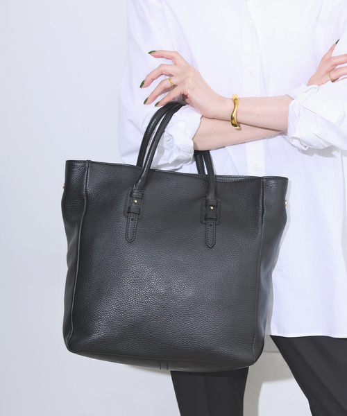 MARCO BIANCHINI(マルコビアンチーニ)の「MARCO BIANCHINI/マルコビアンキーニ レザートートBAG 24056(トートバッグ・レディース・ブラック/ベージュ/スカイブルー・FREE)」の6枚目の写真