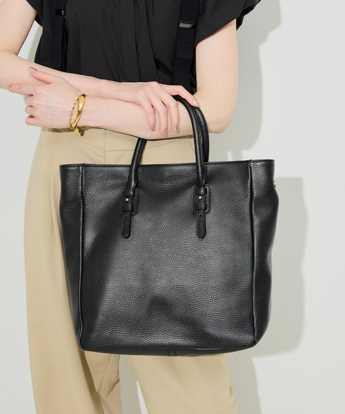 MARCO BIANCHINI(マルコビアンチーニ)の「MARCO BIANCHINI/マルコビアンキーニ レザートートBAG 24056(トートバッグ・レディース・ブラック/ベージュ/スカイブルー・FREE)」の9枚目の写真