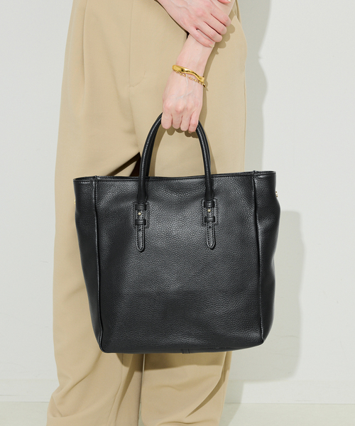 MARCO BIANCHINI(マルコビアンチーニ)の「MARCO BIANCHINI/マルコビアンキーニ レザートートBAG 24056(トートバッグ・レディース・ブラック/ベージュ/スカイブルー・FREE)」の10枚目の写真