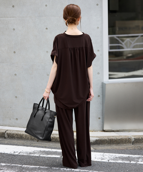 MARCO BIANCHINI(マルコビアンチーニ)の「MARCO BIANCHINI/マルコビアンキーニ レザートートBAG 24056(トートバッグ・レディース・ブラック/ベージュ/スカイブルー・FREE)」の13枚目の写真