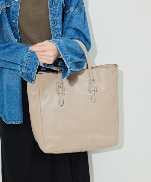 MARCO BIANCHINI(マルコビアンチーニ)の「MARCO BIANCHINI/マルコビアンキーニ レザートートBAG 24056(トートバッグ・レディース・ブラック/ベージュ/スカイブルー・FREE)」の22枚目の写真