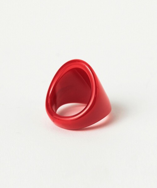 BEAMS BOY（ビームスボーイ）の「レトロ 樹脂 リング 2セット（リング・レディース・グリーン/サックスブルー/オフホワイト/レッド・ONE SIZE）」の14枚目の写真