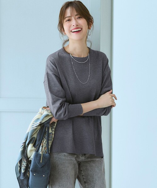 セール】【洗える】オータムシャイニー リラクシー ニット（ニット