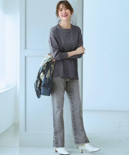 セール】【洗える】オータムシャイニー リラクシー ニット（ニット