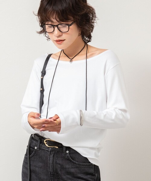 Rie Miller(リエミラー)の「2WAYロンT(Tシャツ/カットソー・レディース・ホワイト/ブラック・38)」の22枚目の写真
