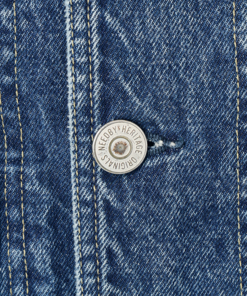 NEEDBY heritage(ニードバイヘリテージ)の「NEEDBY heritage N0.19 Coveralls N1V9V09373YV(デニムジャケット・レディース・ネイビー・X-SMALL/MEDIUM)」の5枚目の写真