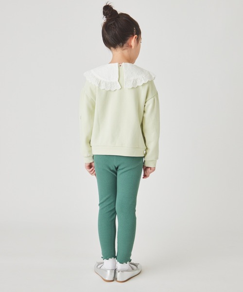 ever closet(エバークローゼット)の「袖刺繍 トレーナー(Tシャツ/カットソー・キッズ・ブラウン系その他3/ベージュ/チャコール/グリーン/イエロー系その他/ラベンダー/ミント/ピンク/スモークピンク・80cm/90cm/100cm/110cm/120cm/130cm/140cm/150cm/160cm)」の14枚目の写真