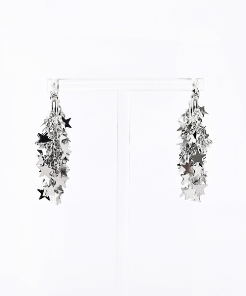 Narcissus（ナルシス）の「スターフープピアス　スターフリンジモチーフ　オケージョン　パーティー（ピアス（両耳用）・レディース・ゴールド/シルバー・FREE）」の10枚目の写真