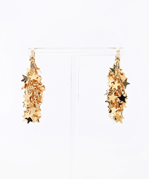 Narcissus（ナルシス）の「スターフープピアス　スターフリンジモチーフ　オケージョン　パーティー（ピアス（両耳用）・レディース・ゴールド/シルバー・FREE）」の12枚目の写真