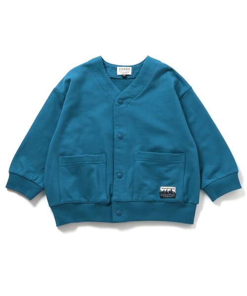 F.O.KIDS(エフオーキッズ)の「【ジュニア対応】スナップカーディガン(カーディガン/ボレロ・キッズ・グリーン/レッド/ブラック/アイボリー/ブルー・80/90/100/110/120/130/140)」の4枚目の写真