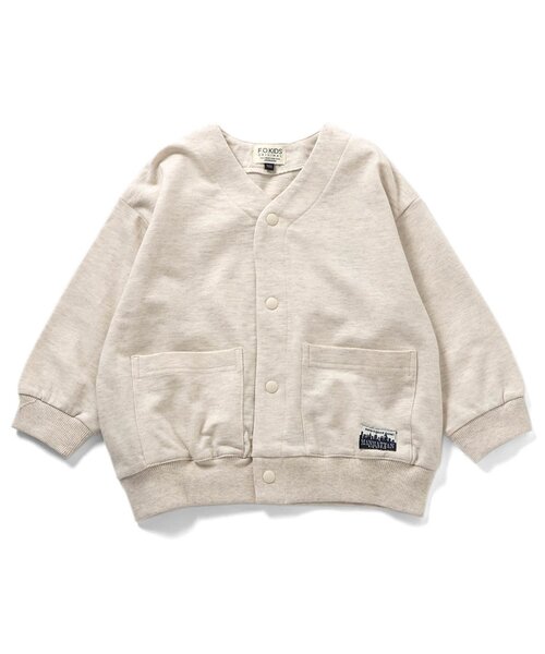 F.O.KIDS(エフオーキッズ)の「【ジュニア対応】スナップカーディガン(カーディガン/ボレロ・キッズ・グリーン/レッド/ブラック/アイボリー/ブルー・80/90/100/110/120/130/140)」の2枚目の写真