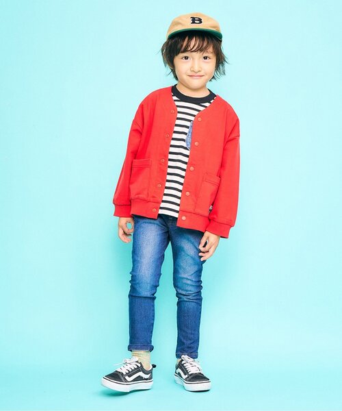 F.O.KIDS(エフオーキッズ)の「【ジュニア対応】スナップカーディガン(カーディガン/ボレロ・キッズ・グリーン/レッド/ブラック/アイボリー/ブルー・80/90/100/110/120/130/140)」の8枚目の写真