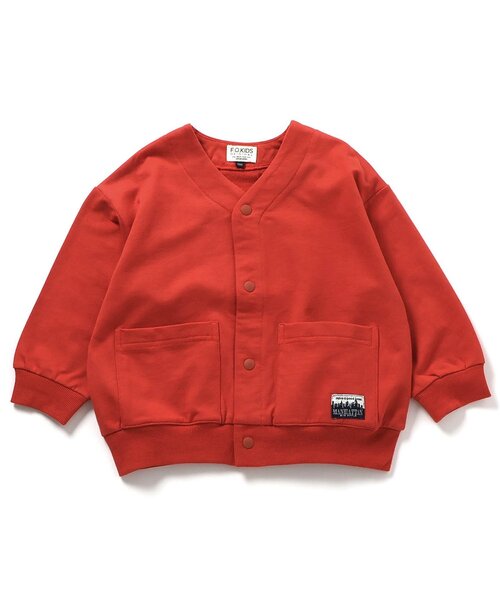 F.O.KIDS(エフオーキッズ)の「【ジュニア対応】スナップカーディガン(カーディガン/ボレロ・キッズ・グリーン/レッド/ブラック/アイボリー/ブルー・80/90/100/110/120/130/140)」の6枚目の写真
