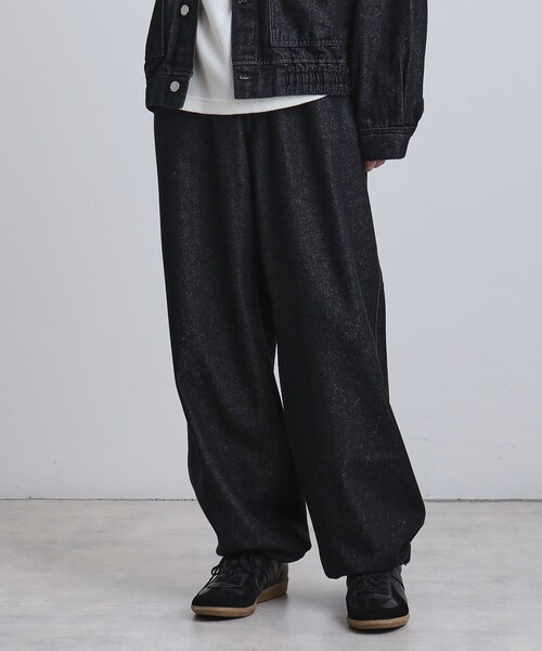 tk.TAKEO KIKUCHI（ティーケータケオキクチ）の「◆【上下2点セット】デニムブルゾン＋ワイドデニムパンツ（セットアップ・メンズ・ブルー/ダークグレー/ブラック・01/03/02）」の10枚目の写真