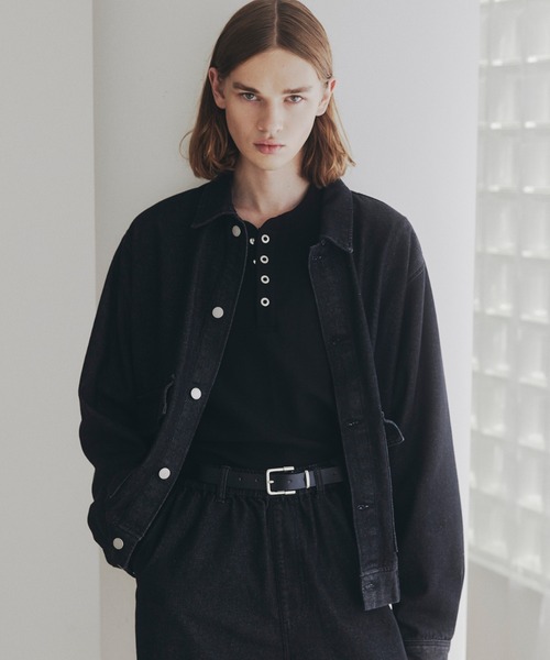 tk.TAKEO KIKUCHI（ティーケータケオキクチ）の「◆【上下2点セット】デニムブルゾン＋ワイドデニムパンツ（セットアップ・メンズ・ブルー/ダークグレー/ブラック・01/03/02）」の8枚目の写真