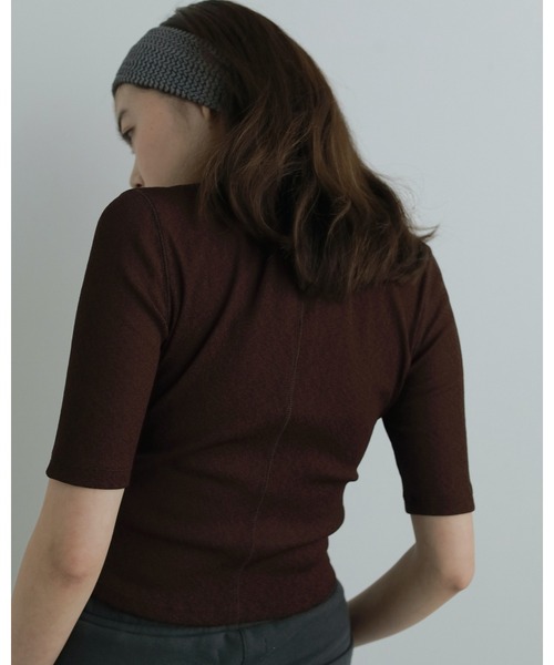 anuke(アンヌーク)の「Roundneck Dry T-shirts(Tシャツ/カットソー・レディース・オートミール/オレンジ/ブラウン・FREE)」の11枚目の写真
