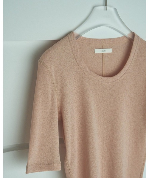anuke(アンヌーク)の「Roundneck Dry T-shirts(Tシャツ/カットソー・レディース・オートミール/オレンジ/ブラウン・FREE)」の13枚目の写真