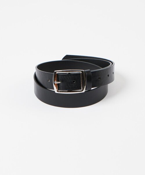 WHO'S WHO gallery（フーズフーギャラリー）の「スクエアバックルレザーベルト（ベルト・メンズ・ブラウン/ブラック・FREE）」の2枚目の写真