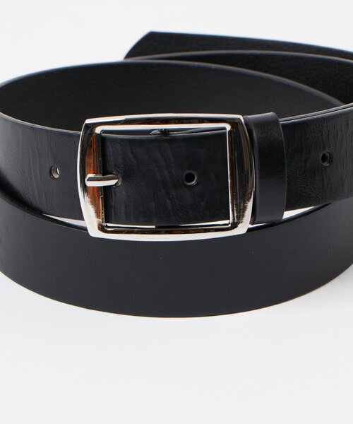 WHO'S WHO gallery（フーズフーギャラリー）の「スクエアバックルレザーベルト（ベルト・メンズ・ブラウン/ブラック・FREE）」の3枚目の写真