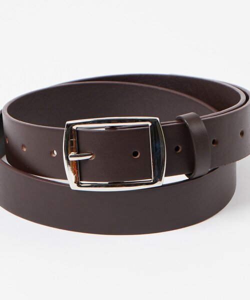 WHO'S WHO gallery（フーズフーギャラリー）の「スクエアバックルレザーベルト（ベルト・メンズ・ブラウン/ブラック・FREE）」の4枚目の写真