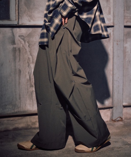 セール】Protect tuck wide pants / プロテクトタックワイドパンツ