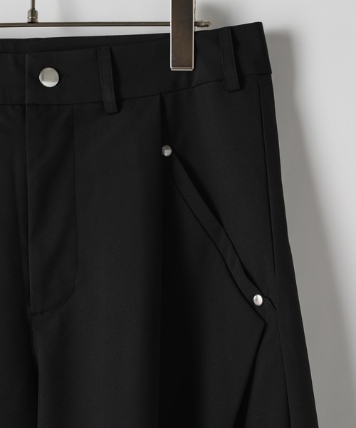 CASPER JOHN（キャスパージョン）の「Protect tuck wide pants / プロテクトタックワイドパンツ（その他パンツ・メンズ・カーキ/ブラック・SMALL/X-SMALL/LARGE/MEDIUM）」の4枚目の写真