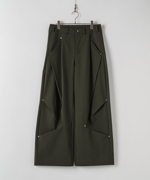 CASPER JOHN（キャスパージョン）の「Protect tuck wide pants / プロテクトタックワイドパンツ（その他パンツ・メンズ・カーキ/ブラック・SMALL/X-SMALL/LARGE/MEDIUM）」の11枚目の写真