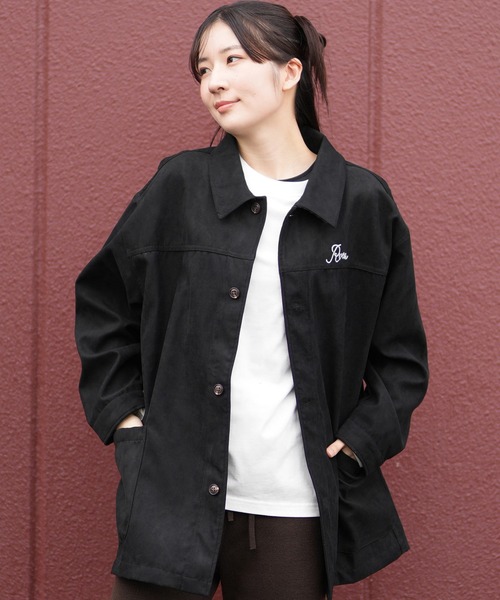 RVCA(ルーカ)の「RVCA/ルーカ DEVON SUEDE JACKET ジャケット BF044-753(その他アウター・レディース・ブラック・M)」の1枚目の写真