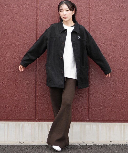 RVCA(ルーカ)の「RVCA/ルーカ DEVON SUEDE JACKET ジャケット BF044-753(その他アウター・レディース・ブラック・M)」の4枚目の写真