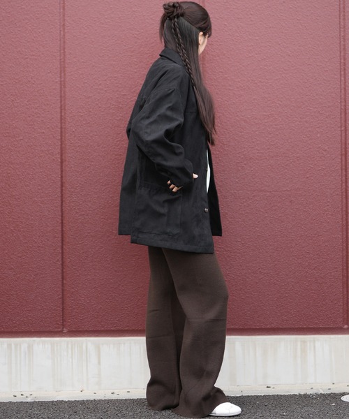 RVCA(ルーカ)の「RVCA/ルーカ DEVON SUEDE JACKET ジャケット BF044-753(その他アウター・レディース・ブラック・M)」の7枚目の写真