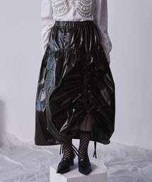 ELUNIS | マルチウェイギャザーメタリックスカート(スカート)