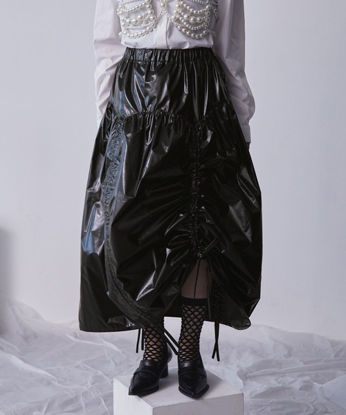 黒スカート 楽天市場】大きいサイズ レディース ボトムス スカート タック