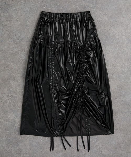 マルチウェイギャザーメタリックスカート（スカート）｜ELUNIS