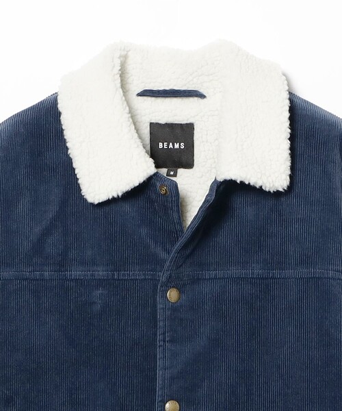 BEAMS（ビームス）の「ルーズフィット コーデュロイ ボア コーチジャケット（ブルゾン・メンズ・ブルー/ブラック/ブラウン・M/L/XL/S）」の21枚目の写真