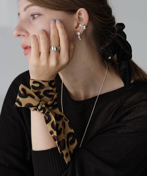 ZAKKA-BOX(ザッカボックス)の「レオパードリボンスカーフ(バンダナ/スカーフ・レディース・レオパード/その他/その他2・FREE)」の7枚目の写真