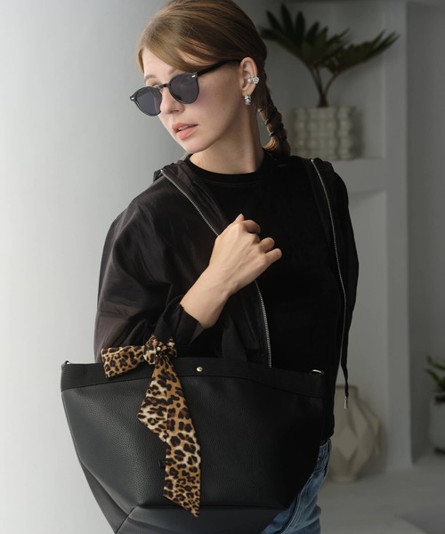 ZAKKA-BOX(ザッカボックス)の「レオパードリボンスカーフ(バンダナ/スカーフ・レディース・レオパード/その他/その他2・FREE)」の12枚目の写真