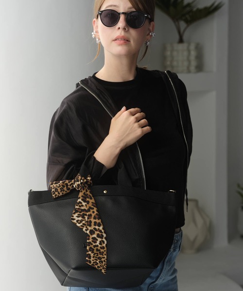 ZAKKA-BOX(ザッカボックス)の「レオパードリボンスカーフ(バンダナ/スカーフ・レディース・レオパード/その他/その他2・FREE)」の14枚目の写真