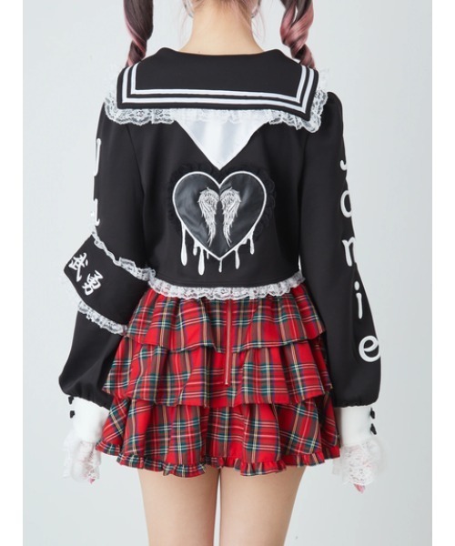 Jamie エーエヌケー（ジェイミーエーエヌケー）の「JAMIE特攻服（Tシャツ/カットソー・レディース・レッド/ホワイト/パープル・M）」の6枚目の写真