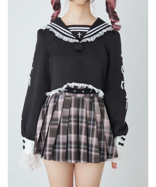 Jamie エーエヌケー（ジェイミーエーエヌケー）の「JAMIE特攻服（Tシャツ/カットソー・レディース・レッド/ホワイト/パープル・M）」の9枚目の写真