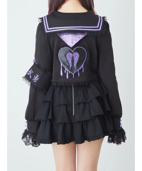 Jamie エーエヌケー（ジェイミーエーエヌケー）の「JAMIE特攻服（Tシャツ/カットソー・レディース・レッド/ホワイト/パープル・M）」の18枚目の写真