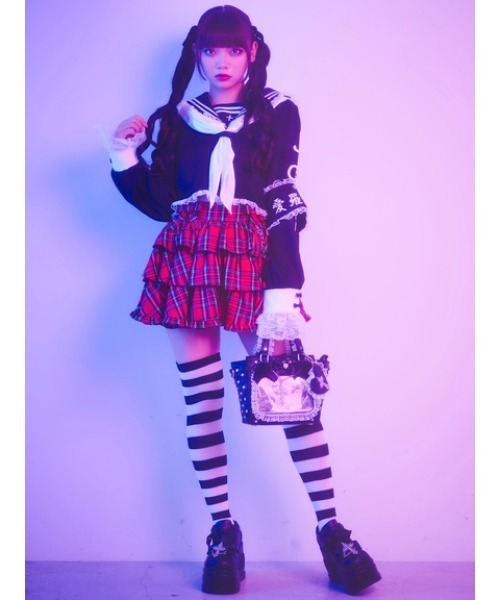 Jamie エーエヌケー（ジェイミーエーエヌケー）の「JAMIE特攻服（Tシャツ/カットソー・レディース・レッド/ホワイト/パープル・M）」の22枚目の写真