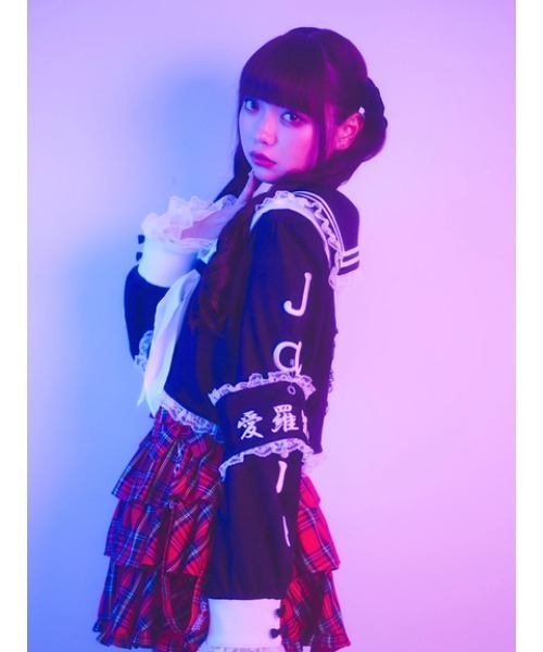 Jamie エーエヌケー（ジェイミーエーエヌケー）の「JAMIE特攻服（Tシャツ/カットソー・レディース・レッド/ホワイト/パープル・M）」の14枚目の写真