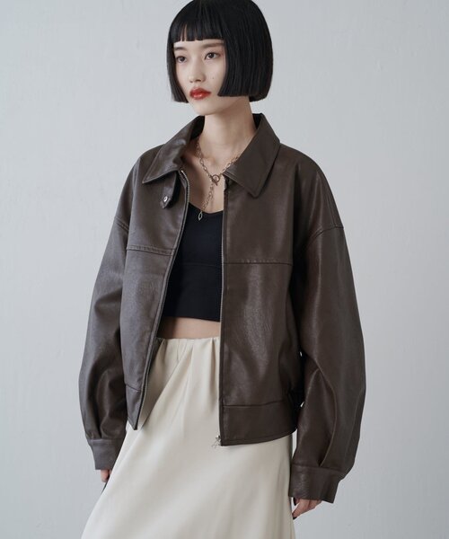 Lui's(ルイス) シンセティックレザーブルゾン セール】シンセティックレザーブルゾン（ブルゾン）｜Lui's（ルイス