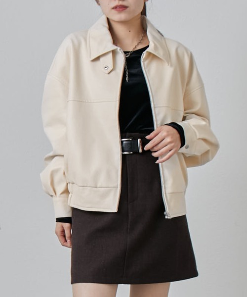 セール】シンセティックレザーブルゾン（ブルゾン）｜Lui's（ルイス