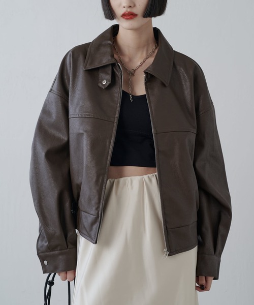 Lui's（ルイス）の「シンセティックレザーブルゾン（ブルゾン）」 - WEAR
