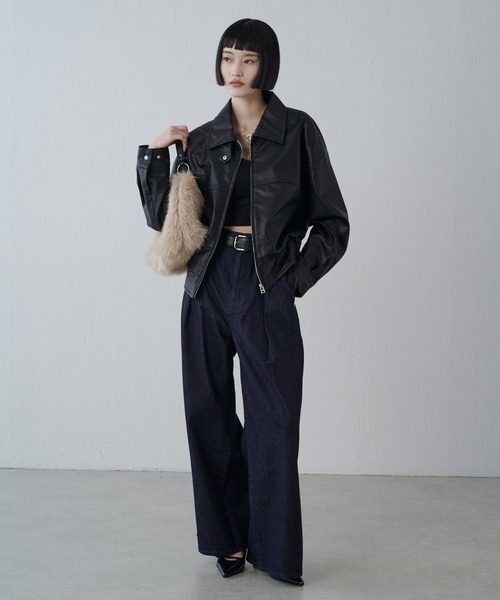 Lui's（ルイス）の「シンセティックレザーブルゾン（ブルゾン