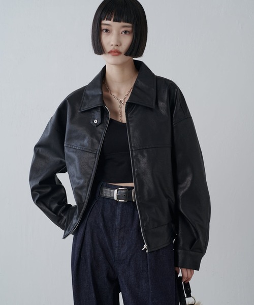 Lui's（ルイス）の「シンセティックレザーブルゾン（ブルゾン